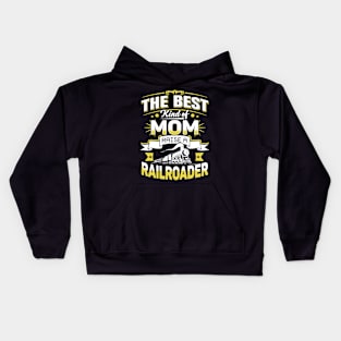 Best Kind Of Dad Raises A Railroader Kids Hoodie